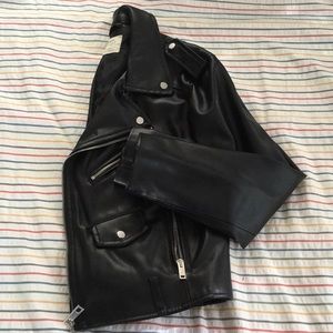 Faux Leather Biker Jacket